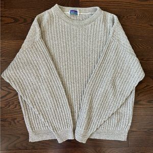 Vintage Heavyweight Wool Winter Crewneck Knit Size L/XL In Good control